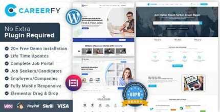 Careerfy Theme GPL v9.4.0 – Job Board | Job Listing WP Websites